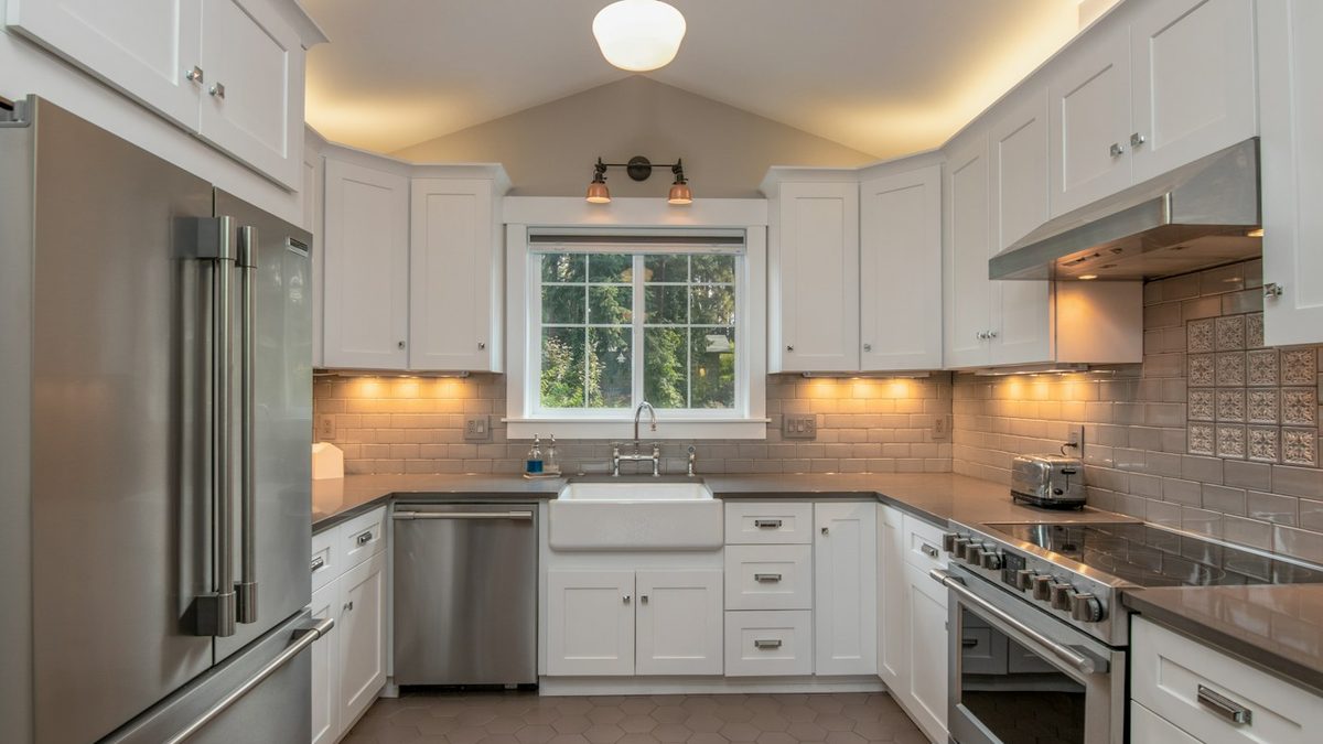 Fully renovated kitchen in a property prepared for resale